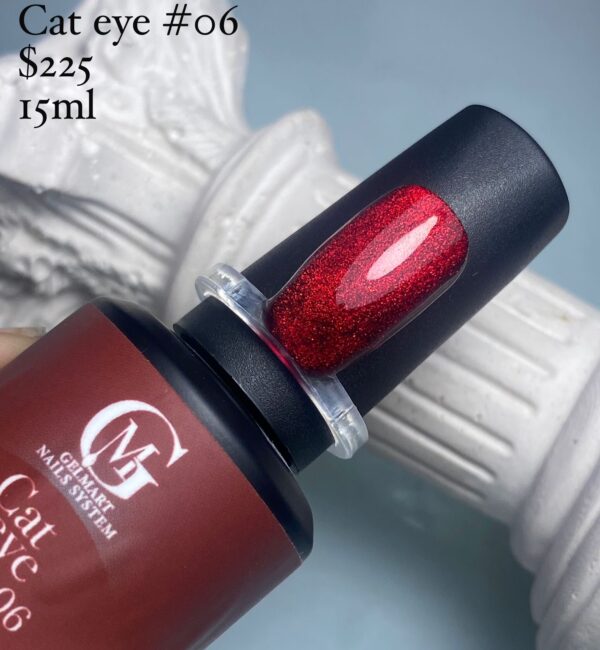 GEL CAT EYE ROJO VIBRANTE 06