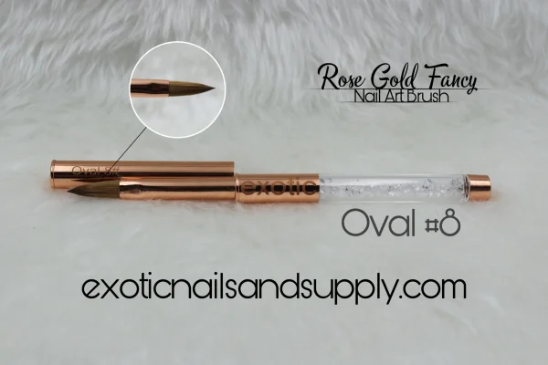 PINCEL OVAL ROSEGOLD 8