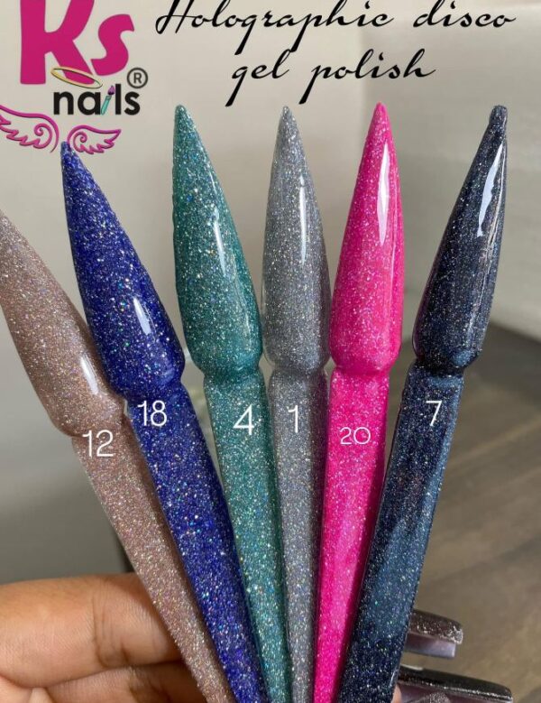 HOLOGRAPHIC DISCO GEL POLISH 18